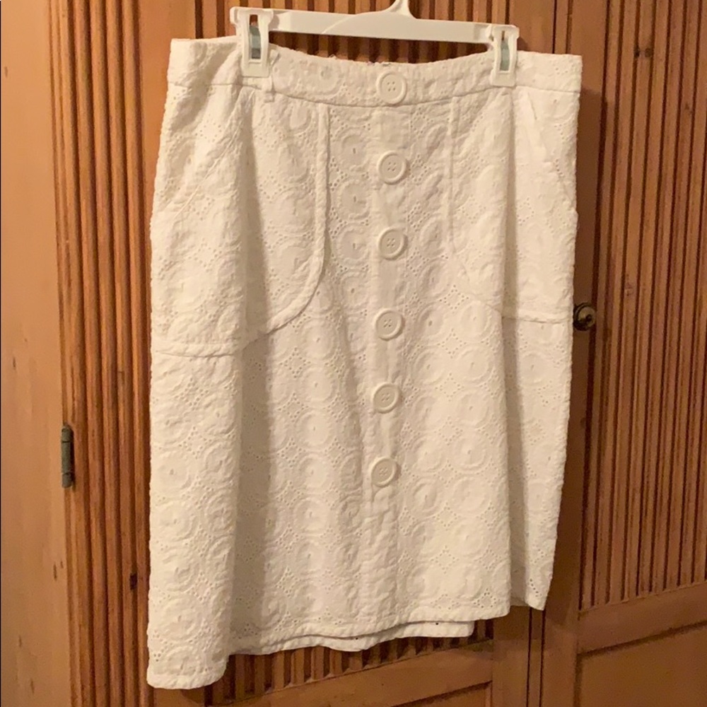 White skirt